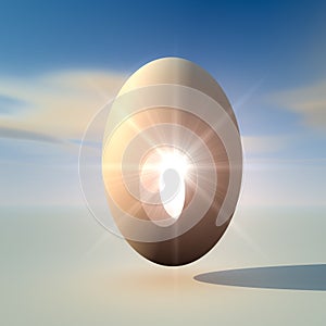 Abstract Egg for New Idea