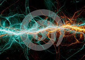 Abstract electrical plasma background
