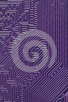 Abstract electronic computer violet background