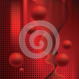 Abstract elegance background with balls.