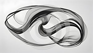 Abstract elegance flow forming an asymmetrical shape.