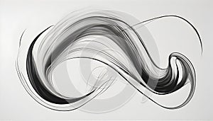 Abstract elegance flow forming an asymmetrical shape.