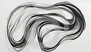 Abstract elegance flow forming an asymmetrical shape.