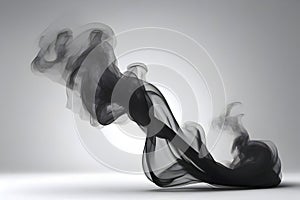 Abstract elegance flow forming an asymmetrical shape. photo