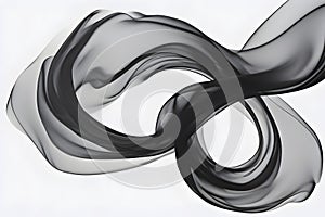 Abstract elegance flow forming an asymmetrical shape. photo
