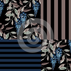 Abstract elegance patchwork seamless pattern