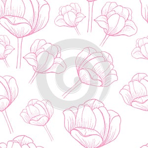 Abstract Elegance pattern with floral background