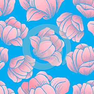 Abstract Elegance pattern with floral background