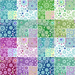 Abstract elegance seamless pattern patchwork design background