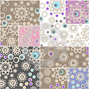 Abstract elegance seamless pattern patchwork design background