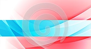 Abstract elegant blue red wavy vector background