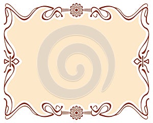 Abstract elegant frame.