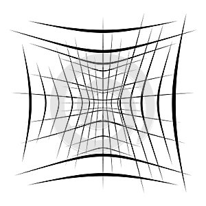 Abstract element with random overlapping lines. abstract distored lines