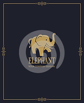 Abstract elephant icon