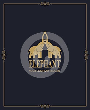 Abstract elephant icon