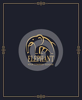 Abstract elephant icon