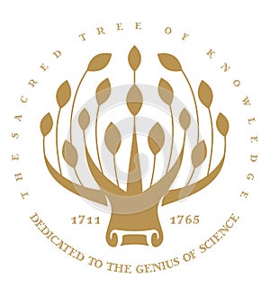 Abstract emblem of the tree of knowledge