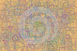 Abstract background or texture for design, pattern shape. Square