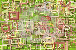 Abstract shape generative design art background. Pattern, messy, artwork, creative & decoration.