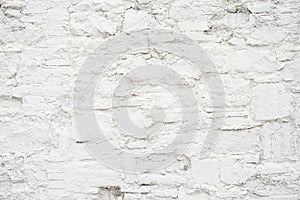 Abstract empty background.Photo of white blank stone wall texture. Blank cement surface.Horizontal.