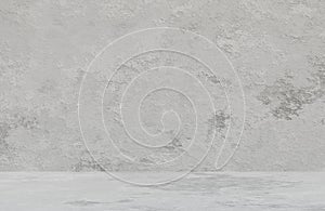 Abstract empty room concrete wall background grunge texture style.,3d model and illustration