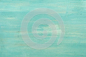 Abstract empty turquoise wooden textured background