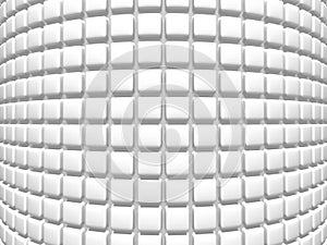 Abstract Empty White Cubes Wall Background