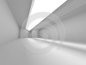Abstract empty white room interior