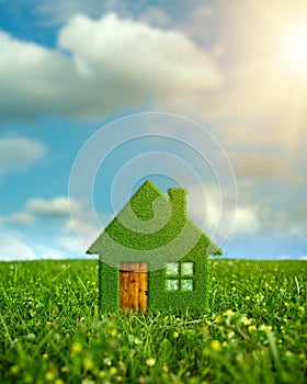 Abstract energy savings and eco construction backgrounds