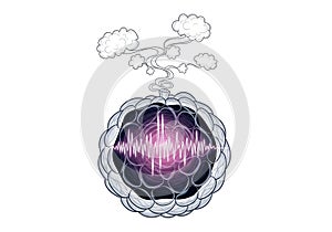 Abstract Energy Sphere Illustration