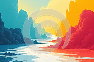 Abstract Energy Vibrancy Portrayed through Patterns