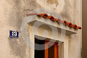 Abstract enter into the house in Croatia