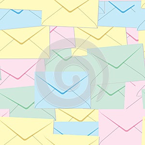 Abstract envelopes background.