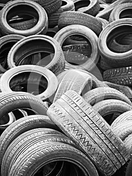 Abstract enviroment car tyres