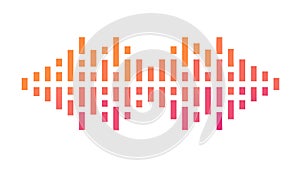 Abstract Equalizer Sound Waves Design Element, vector design Generative AI