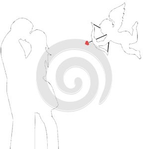 Abstract eros background