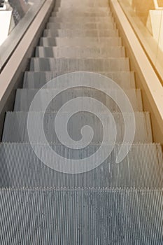 Abstract Escalator, Moving Staircase, Empty Metro Elevator, Electric Stairway, Moving Stairs