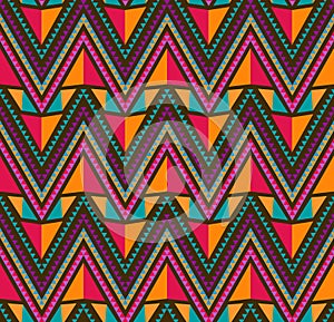 Abstract Ethnic Seamless Geometric Pattern