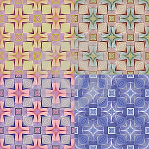 Abstract Ethnic Seamless Geometric Pattern