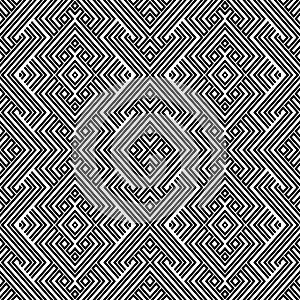 Abstract Ethnic Seamless Geometric Pattern