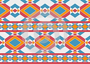 abstract ethnic seamless pattern geometric triangles shape background templates for wallpaper, clothing, carpet, wrapping, fabric,