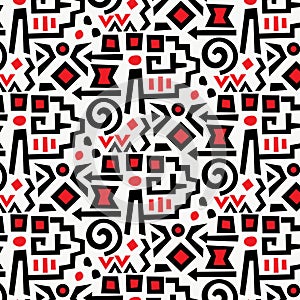 abstract etnic seamless geometric pattern