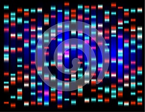 An abstract example of DNA fingerprinting,