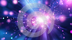 Abstract exploding light particles creating futuristic background