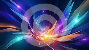 Abstract Exploding Light Burst Background