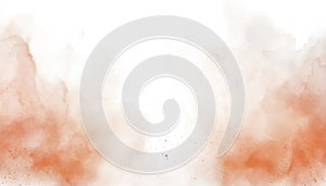 Abstract Explosion of Orange Powder, Vibrant Color Blast on White Background, High-Resolution Image