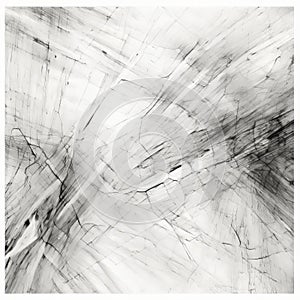 Abstract Expressionism: Swirling Lines In Black And White