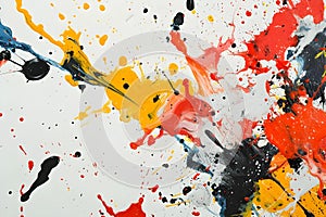 Abstract expressionist art, featuring dynamic splashes and drips,Dynamic Expressions,Abstract Art for Editorial Use.