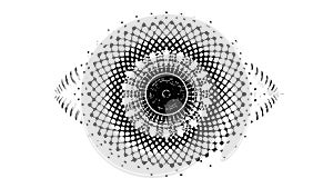 Abstract Eye Design: Concentric Pattern Vision Concept Vector, vector design Generative AI