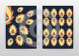 Abstract eye looking design for annual report, brochure, flyer, poster. Seamless background vector illustration for flyer, leaflet